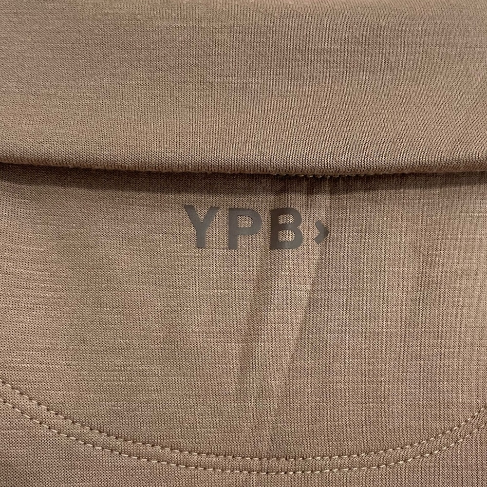 YPB by Abercrombie neoKNIT Cinched Full-Zip Hoodie | Cropped Neutral Athleisure - Picture 7 of 9